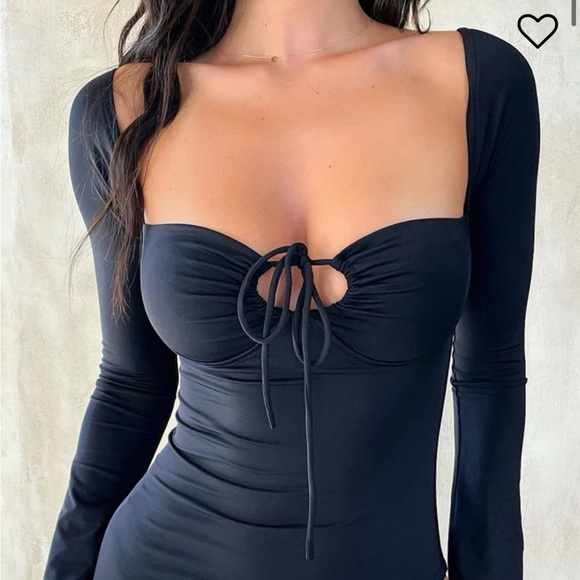 THATSSOFETCH- Noor Mini dress- Black. US4 NEW, tags attached. Never worn. - Picture 6 of 6